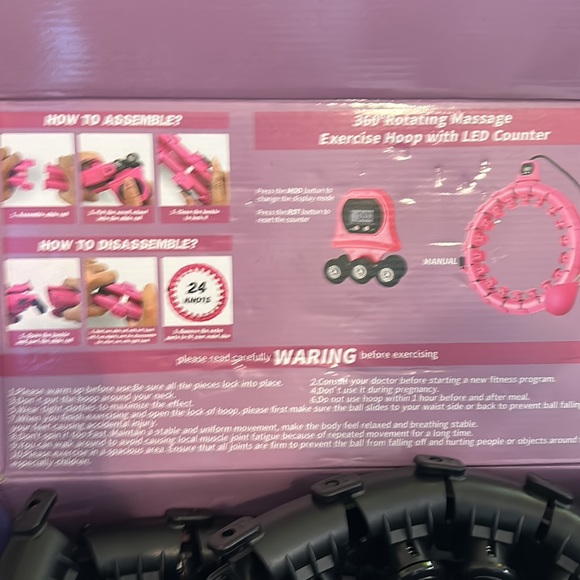 Weighted Fitness Hoop with Counter - Picture 4 of 4